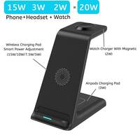 Bezprzewodowa ładowarka Qi 25W 3 W 1 stojak na Apple Watch 7 SE 6 5 4 AirPods 3 Pro na iPhone 13 12 11 XS XR X 8 szybka stacja ładująca 5